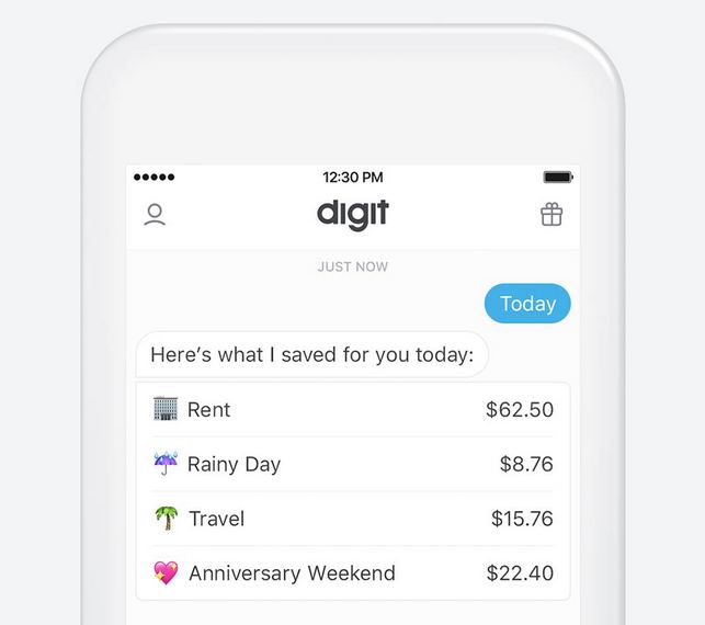 The Digit savings app